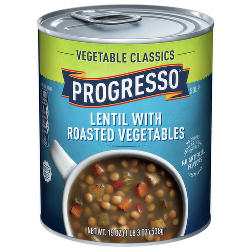 Progresso Soup, Lentil with Roasted Vegetables, Vegetable Classics