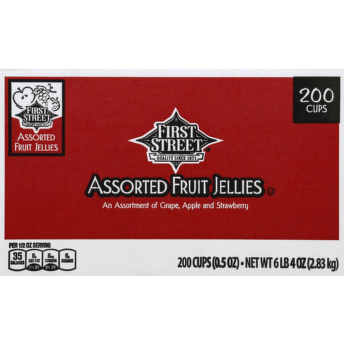 First Street Fruit Jellies, Assorted 