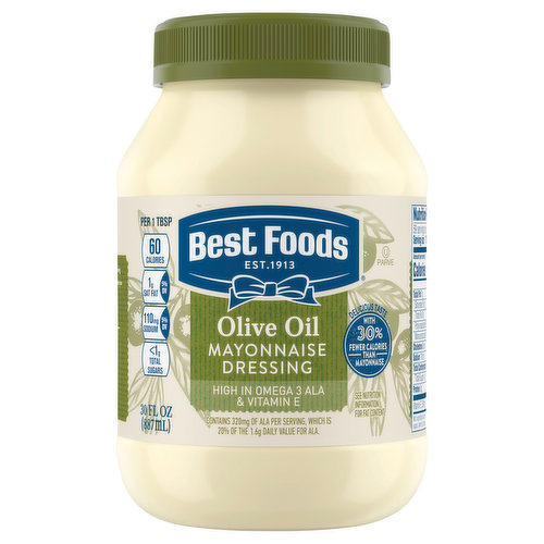 Best Foods Mayonnaise Dressing, Olive Oil