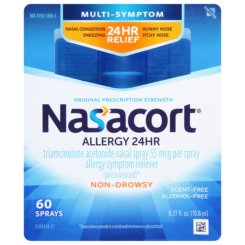 Nasacort Nasal Spray, Allergy 24 Hr, Multi-Symptom, Non-Drowsy