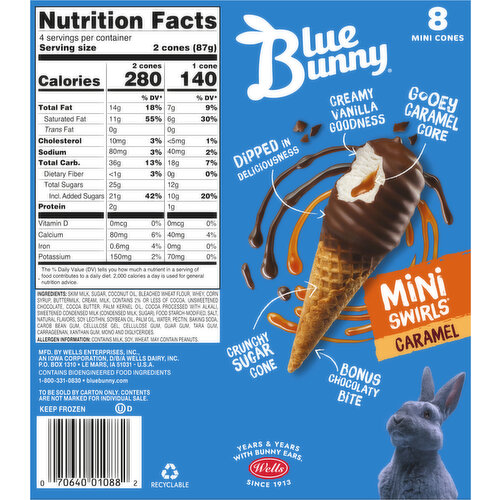 Blue Bunny Caramel Frozen Dairy Dessert