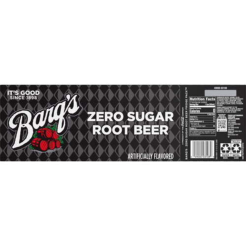 Barq's  Sugar Root Beer Soda Soft Drink