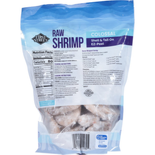 First Street Shrimp, Raw, Colossal