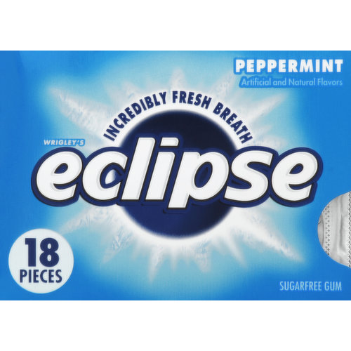 Eclipse Gum, Sugarfree, Peppermint