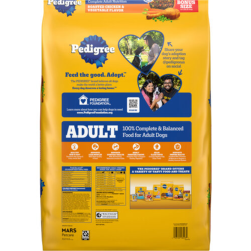 Pedigree Adult Roasted Chicken & Vegetable Flavor Food for Dogs