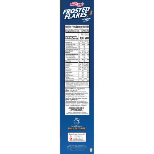 Frosted Flakes Breakfast Cereal, Original, Family Size