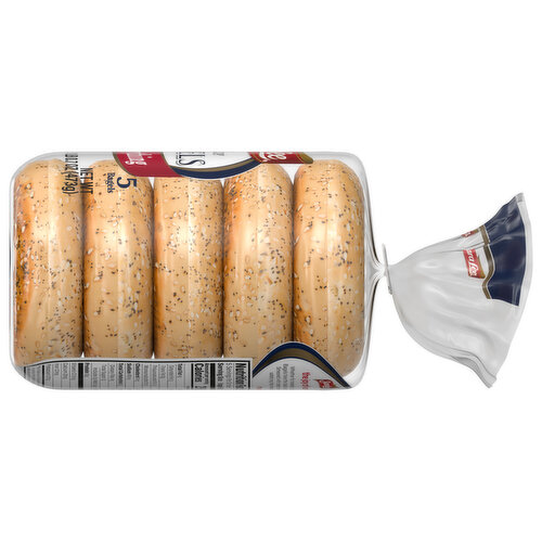 Sara Lee Deluxe Everything Bagels, 5 count, 16.7 oz