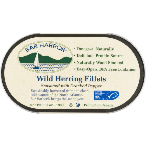 Bar Harbor Herring Fillets, Wild