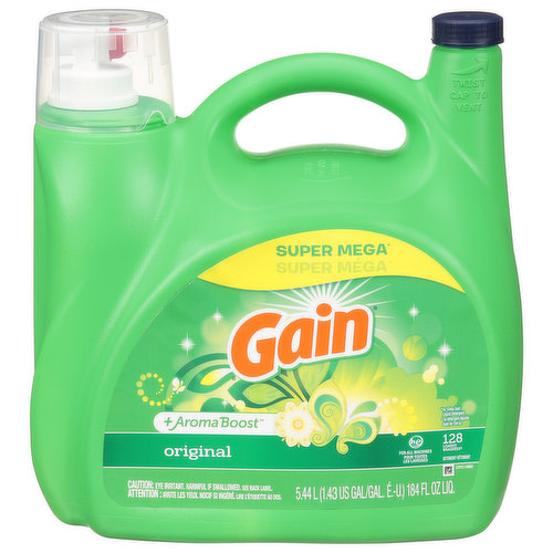 Gain Detergent, Original, Super Mega