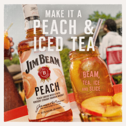 Jim Beam Peach Infused Straight Bourbon Flavored Whiskey