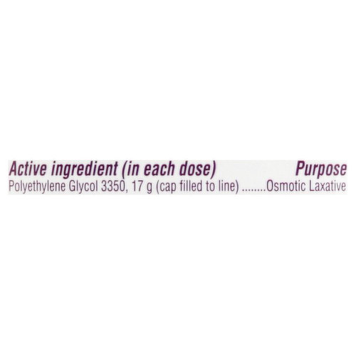 MiraLAX Osmotic Laxative, Unflavored, Powder