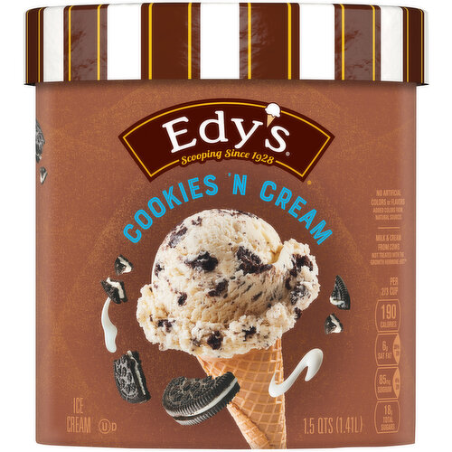 Dreyer's Ice Cream, Light, Cookies 'n Cream