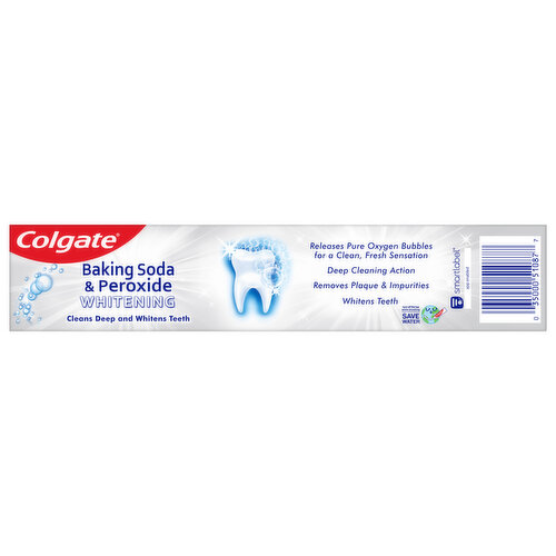 Colgate Whitening Toothpaste, Brisk Mint