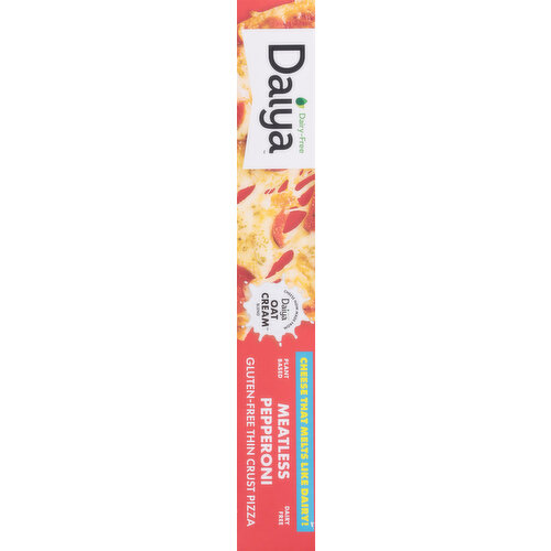 Daiya Pizza, Gluten-Free, Thin Crust, Meatless Pepperoni