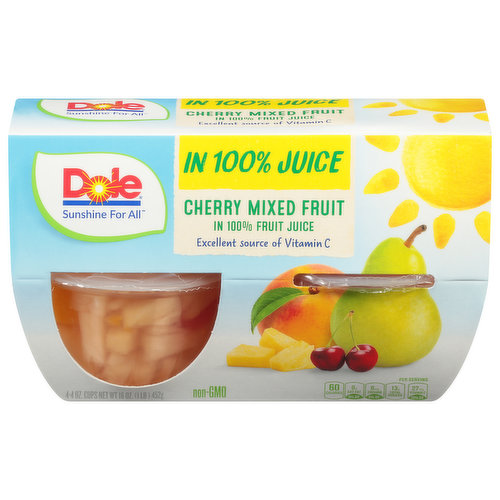 Del Monte® Fruit Cup® Snacks: Cherry Flavored Mixed Fruit in 100