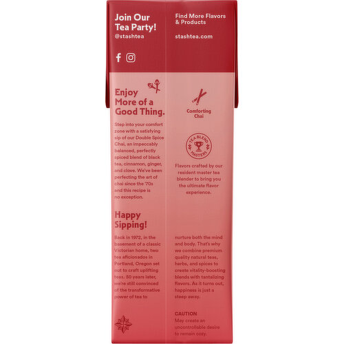 Stash Double Spice Chai Latte Black Tea Concentrate
