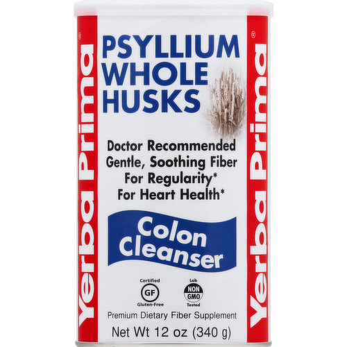 Yerba Prima Psyllium Whole Husks, Colon Cleanser