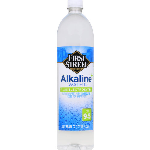 First Street Water, Plus Electrolytes, Alkaline +