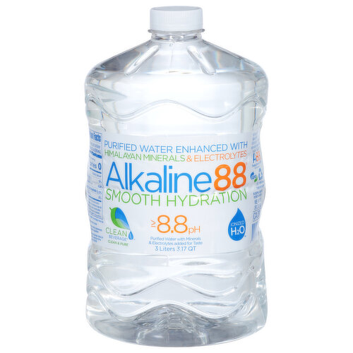 Alkaline88 Purified Water, Himalayan Minerals, Smooth Hydration