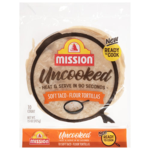 Mission Flour Tortillas, Soft Taco, Uncooked