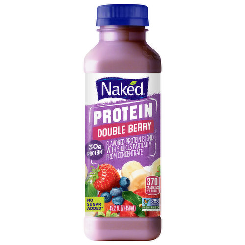 Naked Juice, Double Berry, Protein