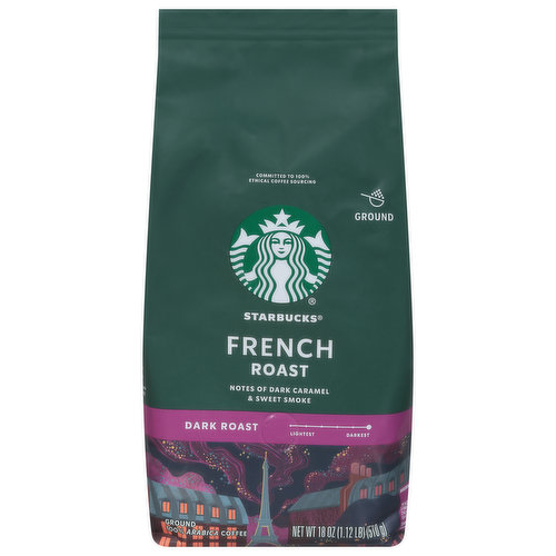 Starbucks Coffee, Ground, Dark Roast, French Roast