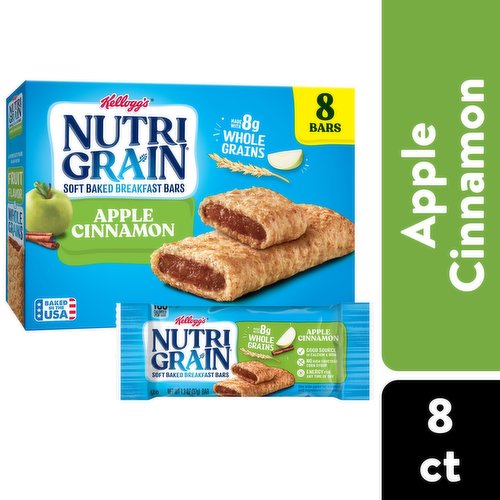Nutri Grain Soft Baked Breakfast Bars, Apple Cinnamon