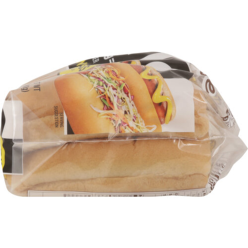 Nature's Own Hot Dog Buns, Soft, White