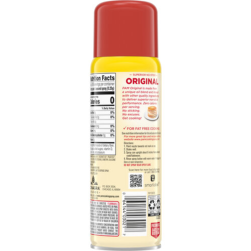 Pam Cooking Spray, No-Stick, Original