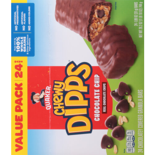 Quaker Granola Bars, Chocolate Chip, Value Pack