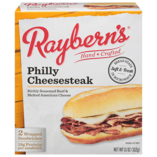 Raybern's Wrapped Sandwiches, Philly Cheesesteak