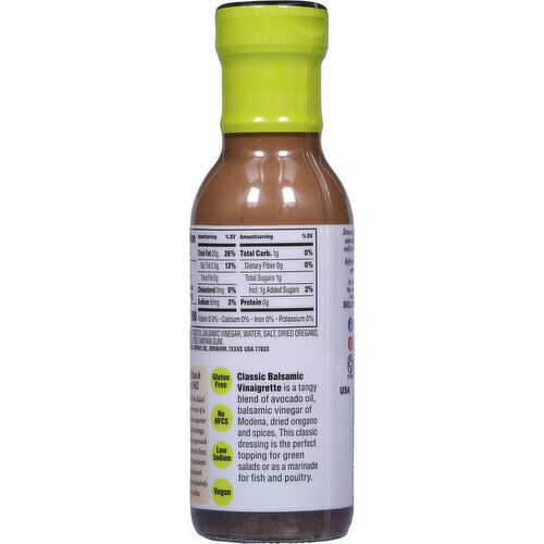 Briannas Avocado Oil Classic Balsamic Vinaigrette Dressing