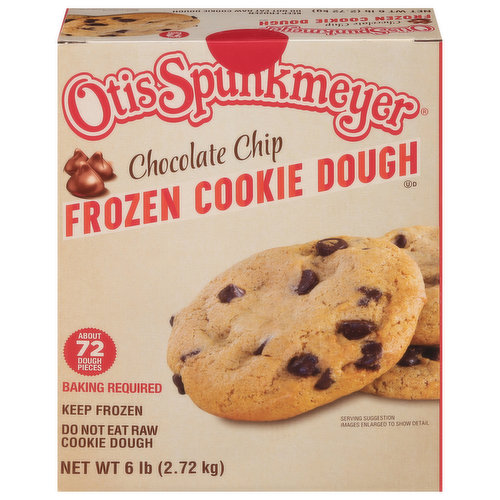 Otis Spunkmeyer Cookie Dough, Frozen, Chocolate Chip
