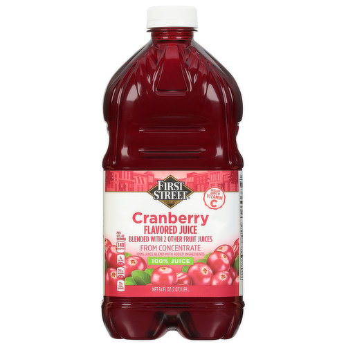 First Street 100% Juice, Cranberry Flavored