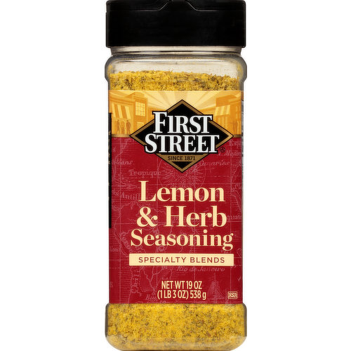 First Street Seasoning, Lemon & Herb, Specialty Blends