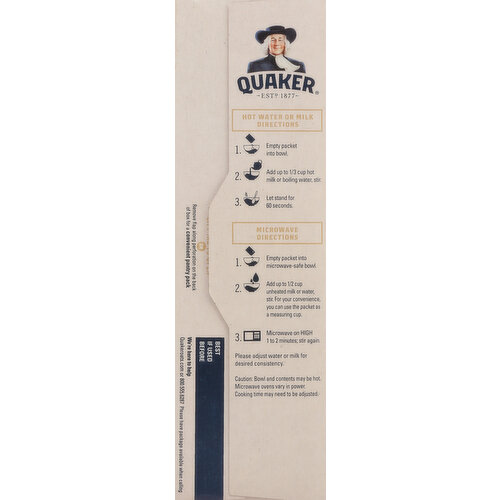 Quaker Oatmeal, Instant, Strawberries & Cream