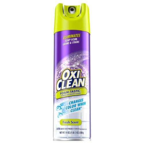 OxiClean Bathroom Cleaner, Foaming, Fresh Scent