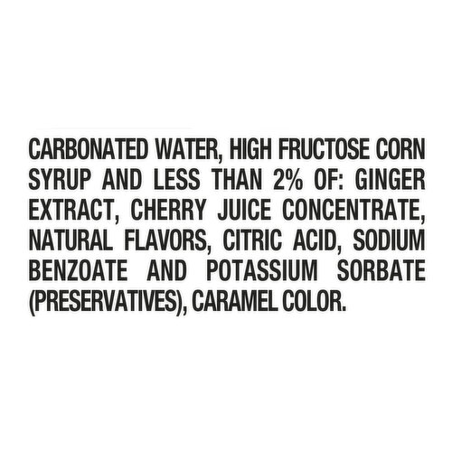 Canada Dry Cherry Fruit Splash Ginger Ale