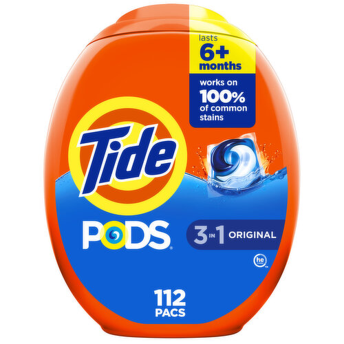 Tide PODS Laundry Detergent Original Scent, 112 Count