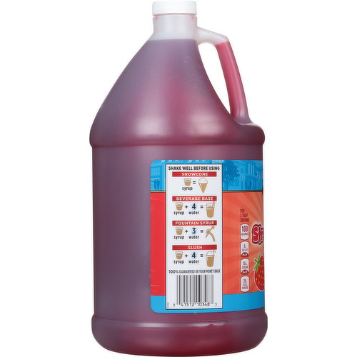 First Street Snow Cone Syrup, Strawberry