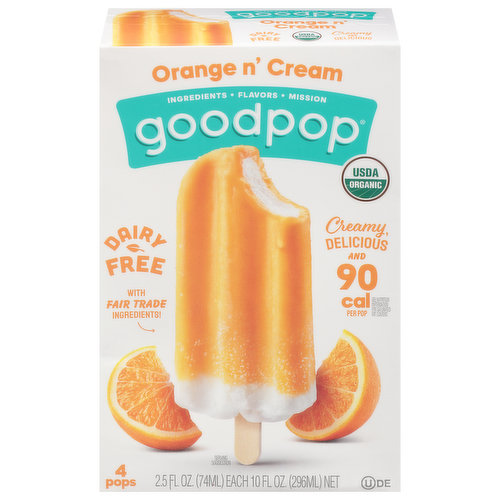 GoodPop Pops, Orange N' Cream