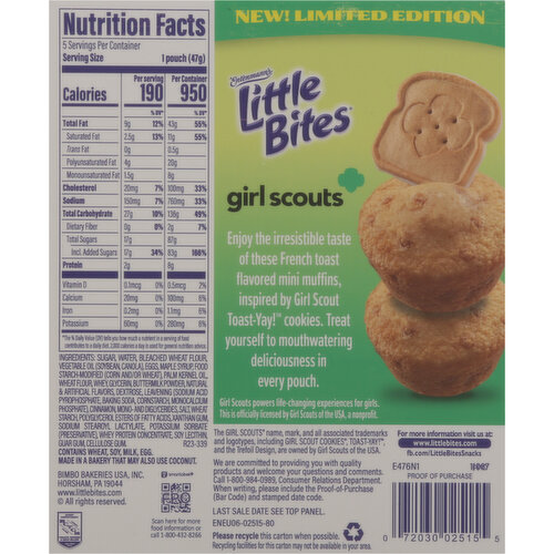 Entenmann's Muffins, French Toast Flavor, Girl Scouts