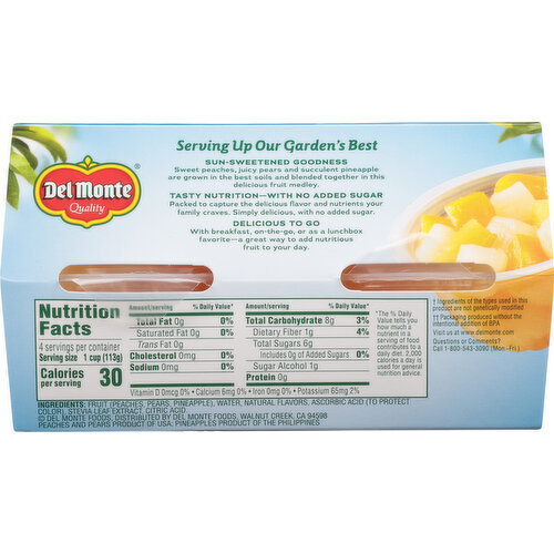 Del Monte Mixed Fruit, No Sugar Added