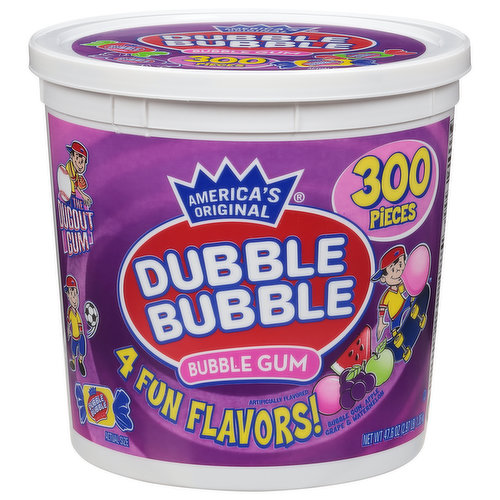Dubble Bubble Bubble Gum, 4 Fun Flavors