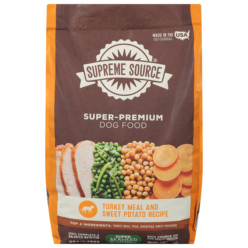 Supreme Source Dog Food, Turkey Meal and Sweet Potato Recipe, Super-Premium