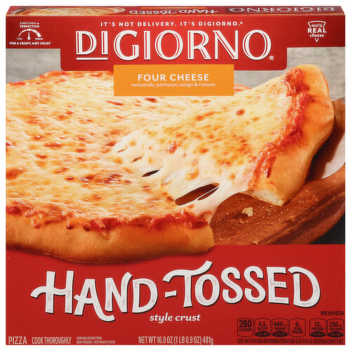 DiGiorno Pizza, Hand-Tossed Style Crust, Four Cheese