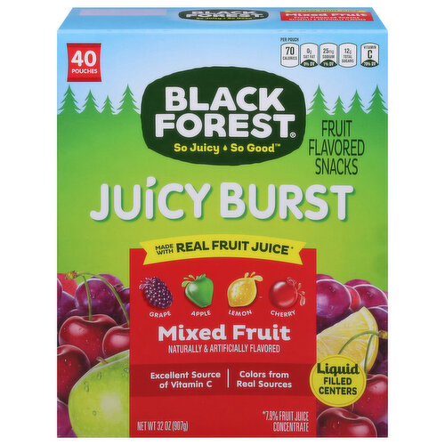 Black Forest Fruit Flavored Snacks, Mixed Fruit