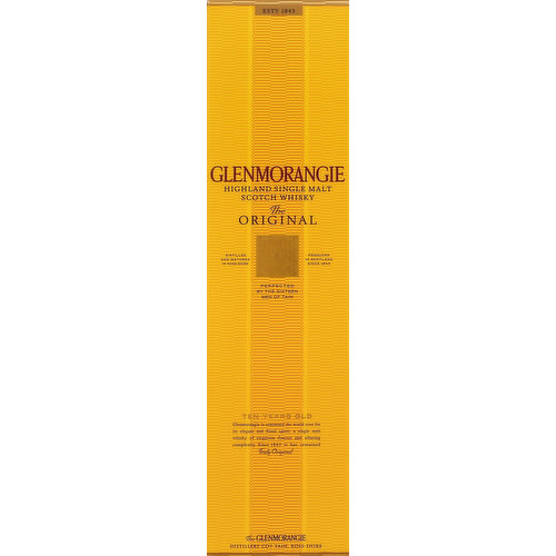 Glenmorangie Whisky, Highland Single Malt Scotch, The Original