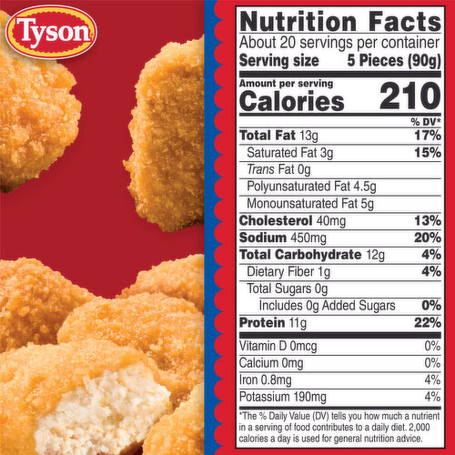 Tyson Frozen Chicken Nuggets Family Pack