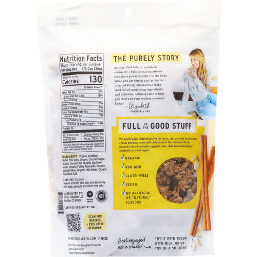 Purely Elizabeth Granola, Original, Organic, Ancient Grain